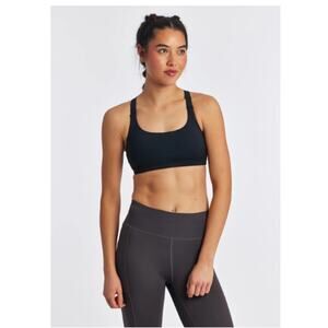 Oiselle Hi Twenty Bra Black Sports Size 8